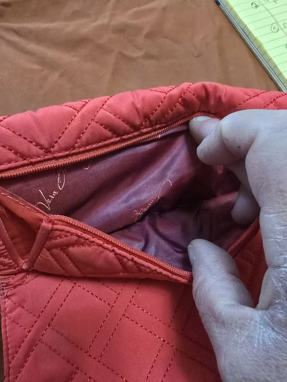 Vera Bradley Quilted Red Clutch Wallet